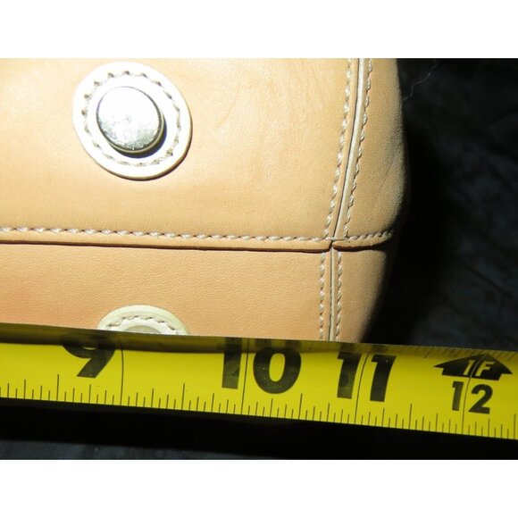 Coach 90's Vintage Soho Vachetta leather top handle suede lining Sufflette bag - Picture 13 of 14